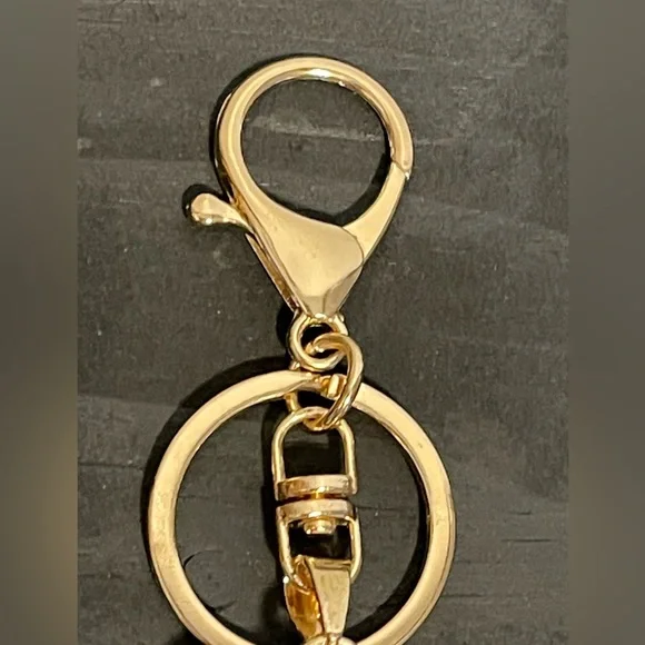 Bag Charm Coca Cola Can Keychain NEW Red Rhinestones Split Key Ring Soda Coke - Picture 6 of 8